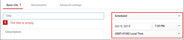 让youtube订阅者设置时间表日期