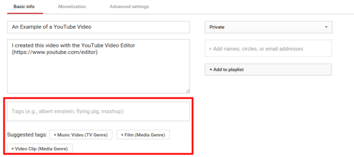 添加youtube标签以增加youtube订阅者