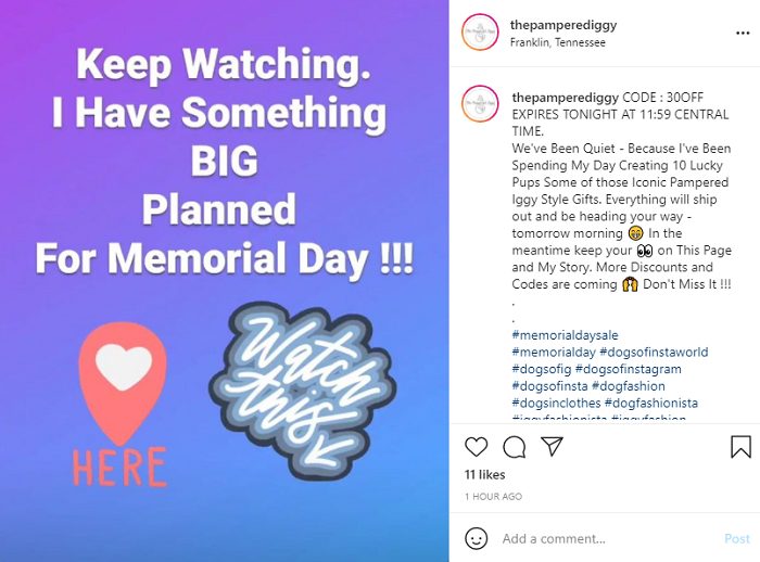 Memorial Day Sales - Tease Your Sales on Social Media 