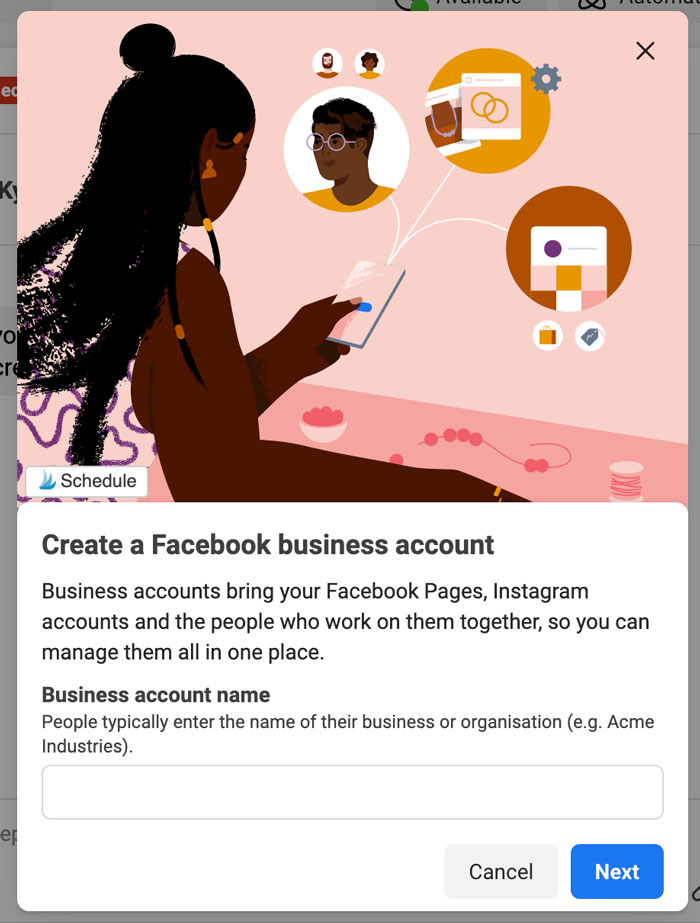 Create a Facebook Business Account in Facebook Business Suite