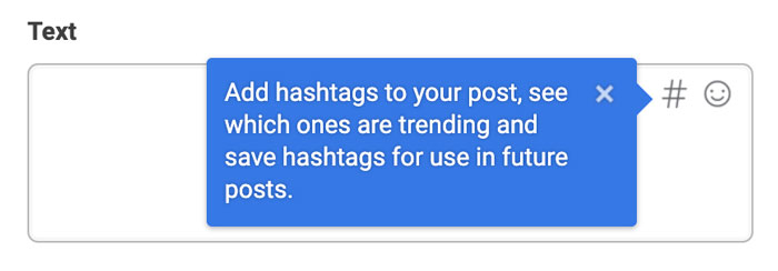 Facebook Business Suite hashtag tool